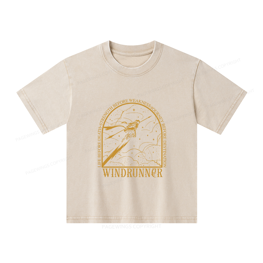 Pagewings Windrunner Unisex Kids Washed T-shirt