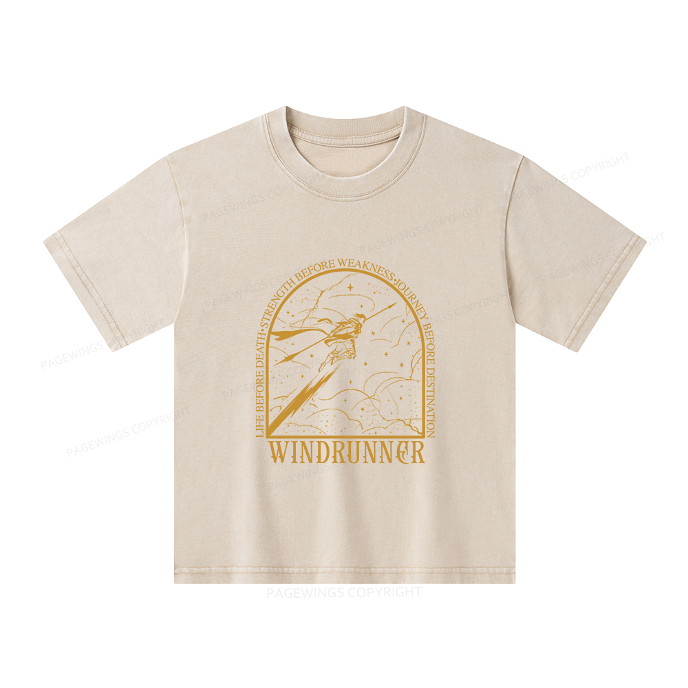 Pagewings Windrunner Unisex Kids Washed T-shirt