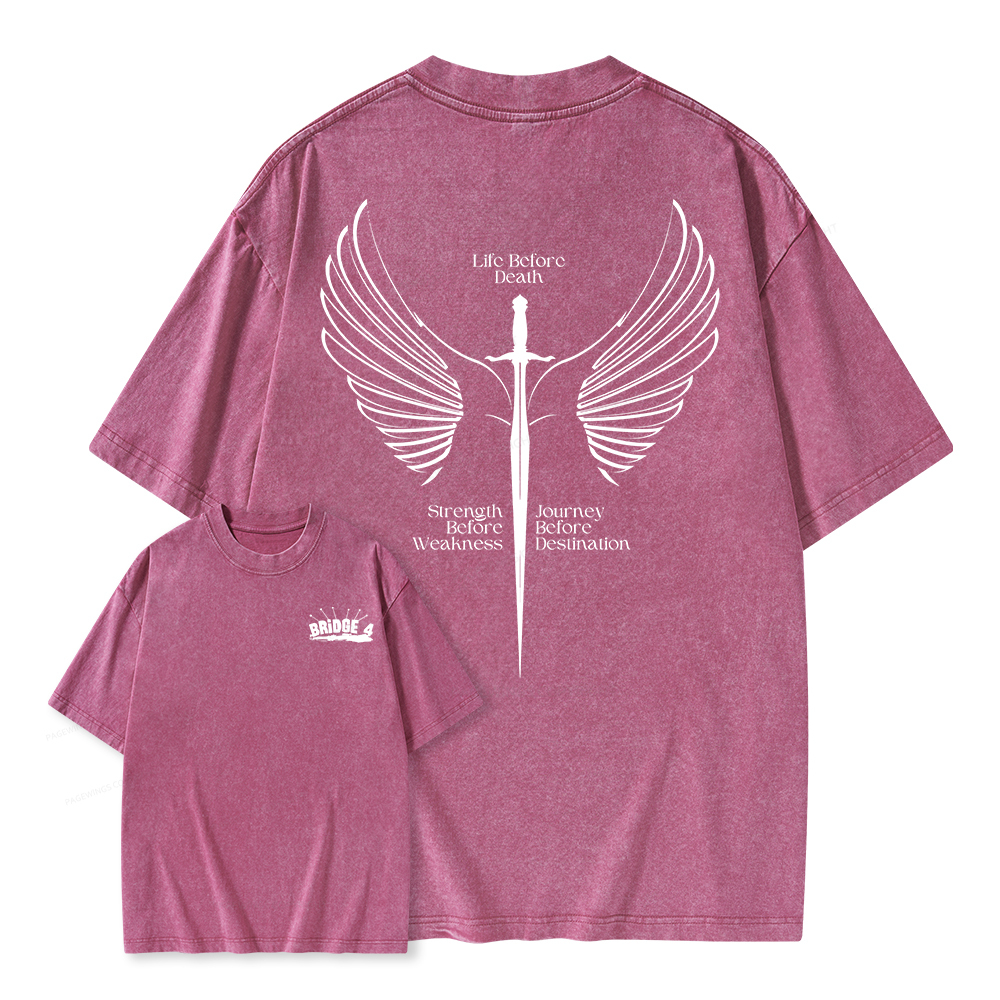 Pagewings Bridge 4 Unisex Washed T-shirt