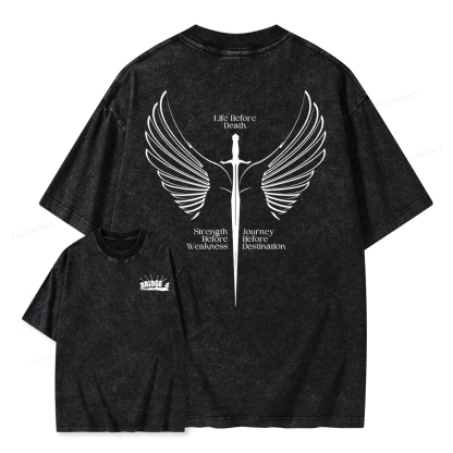 Pagewings Bridge 4 Unisex Washed T-shirt