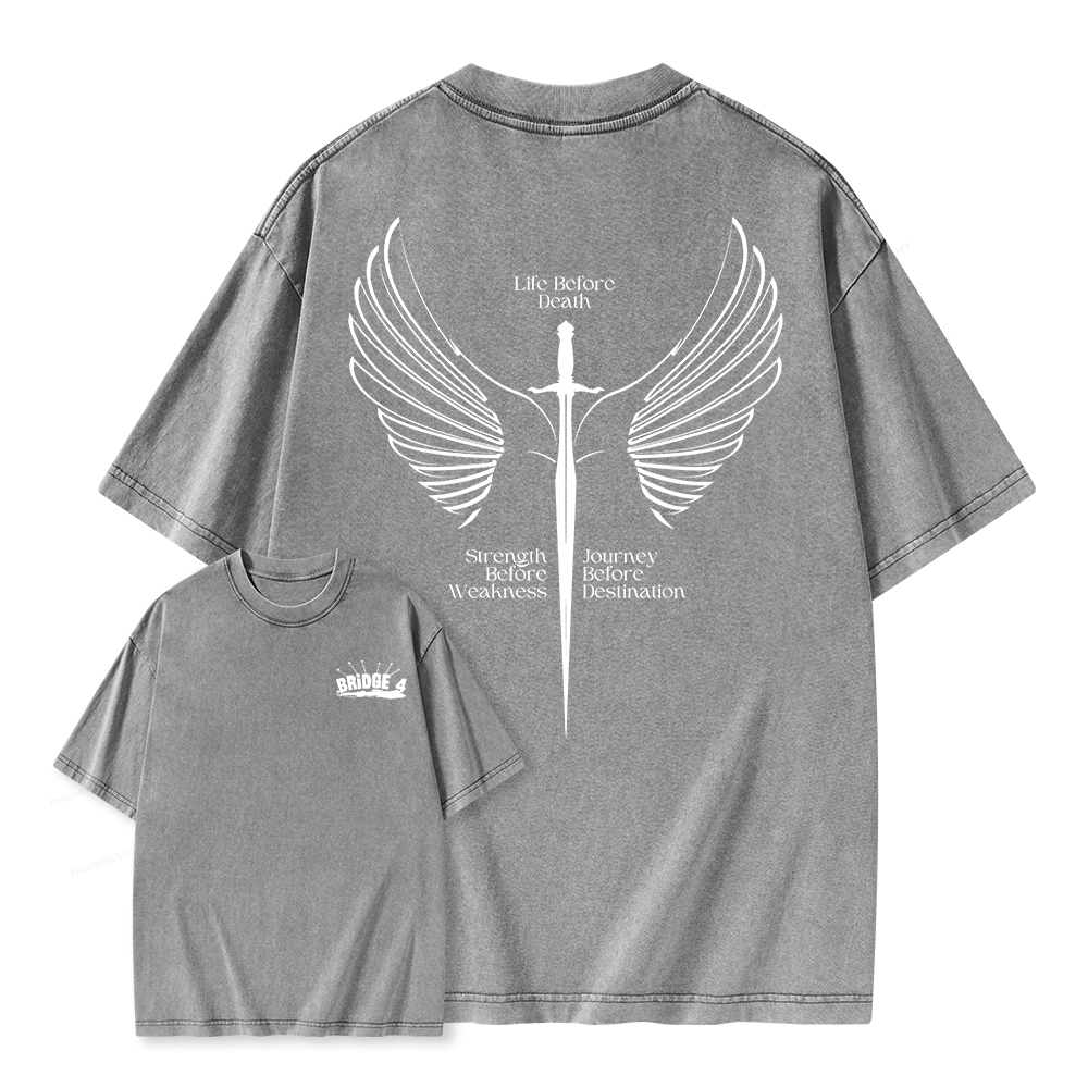 Pagewings Bridge 4 Unisex Washed T-shirt