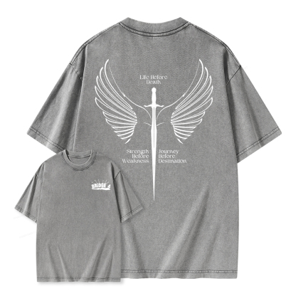 Pagewings Bridge 4 Unisex Washed T-shirt