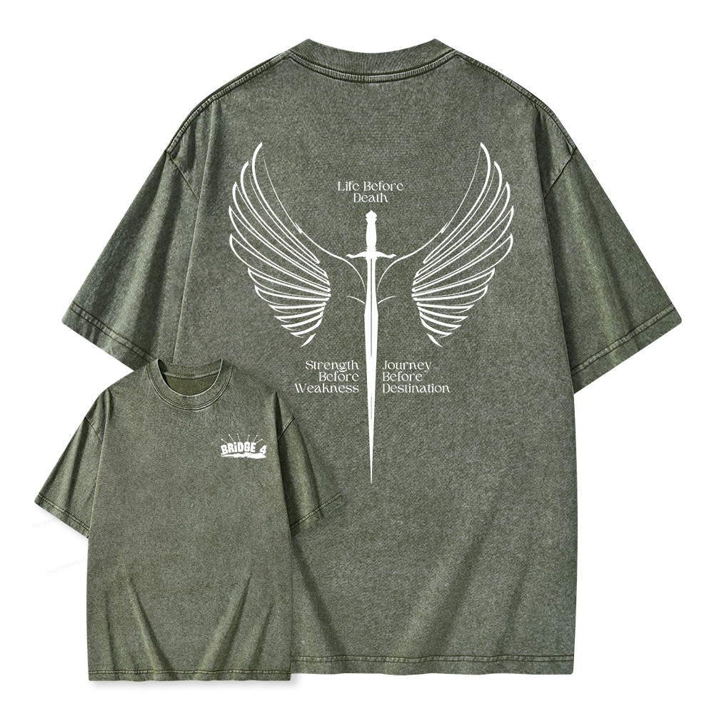 Pagewings Bridge 4 Unisex Washed T-shirt