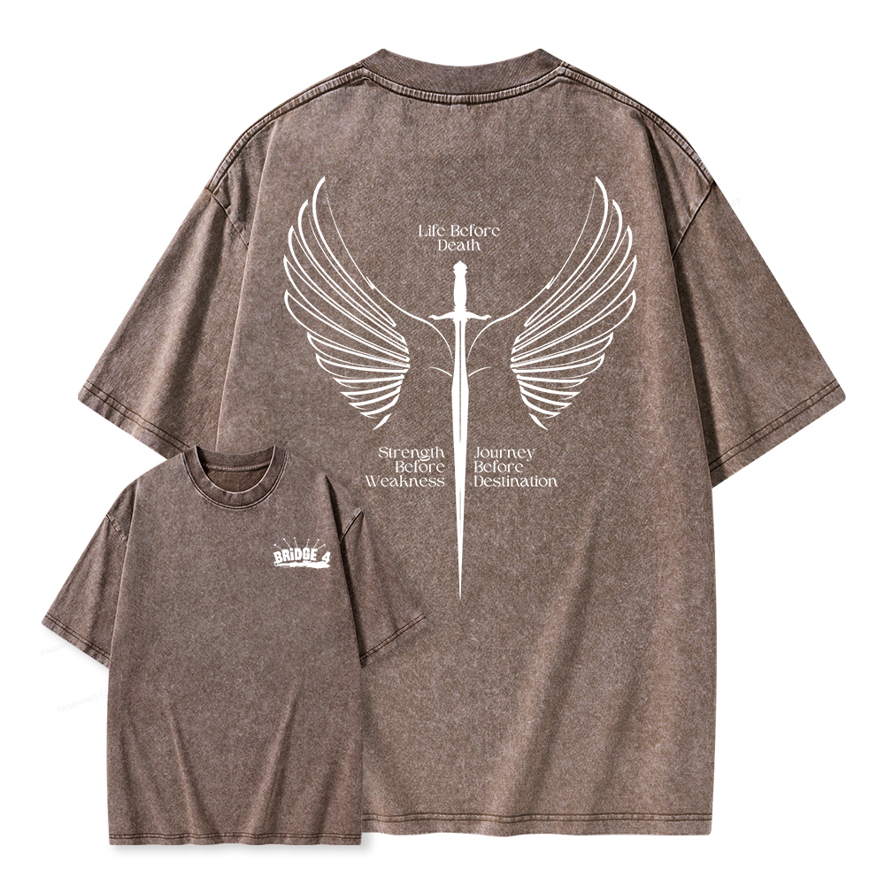 Pagewings Bridge 4 Unisex Washed T-shirt