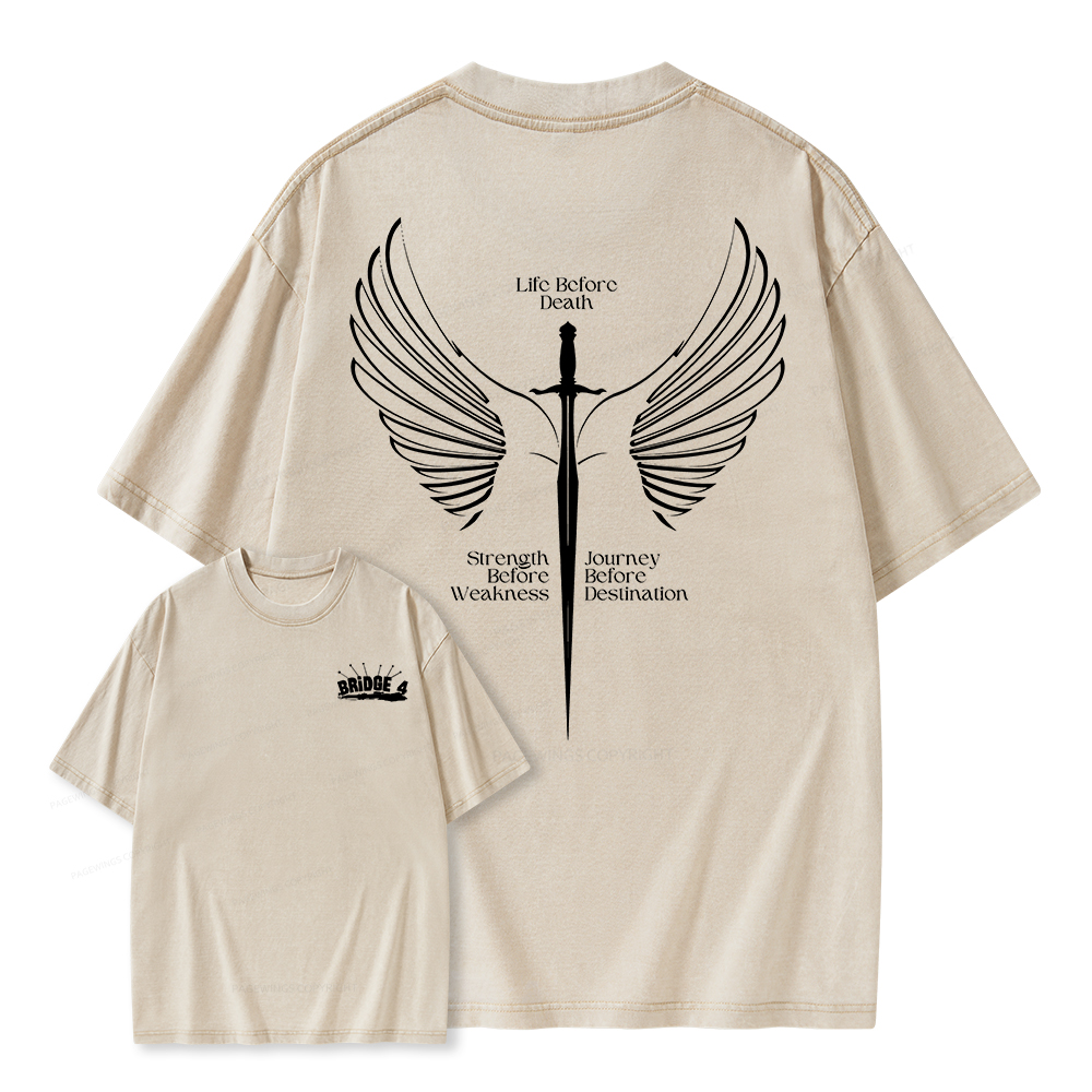 Pagewings Bridge 4 Unisex Washed T-shirt