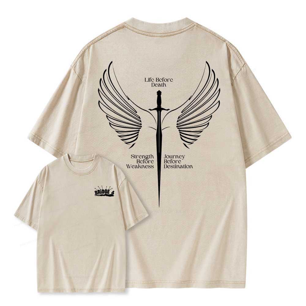 Pagewings Bridge 4 Unisex Washed T-shirt