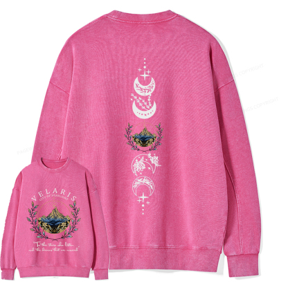 Pagewings Velaris City Of Starlight Unisex Washed Sweatshirt
