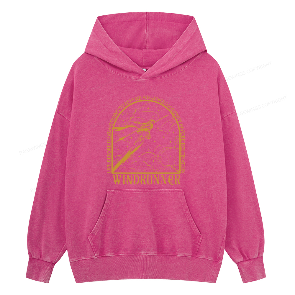 Pagewings Windrunner Unisex Washed Hoodie