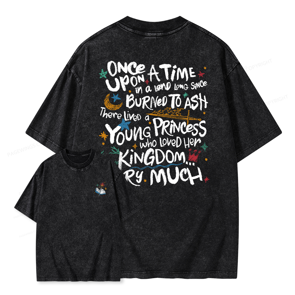 Pagewings Once Upon A Time Unisex Washed T-shirt