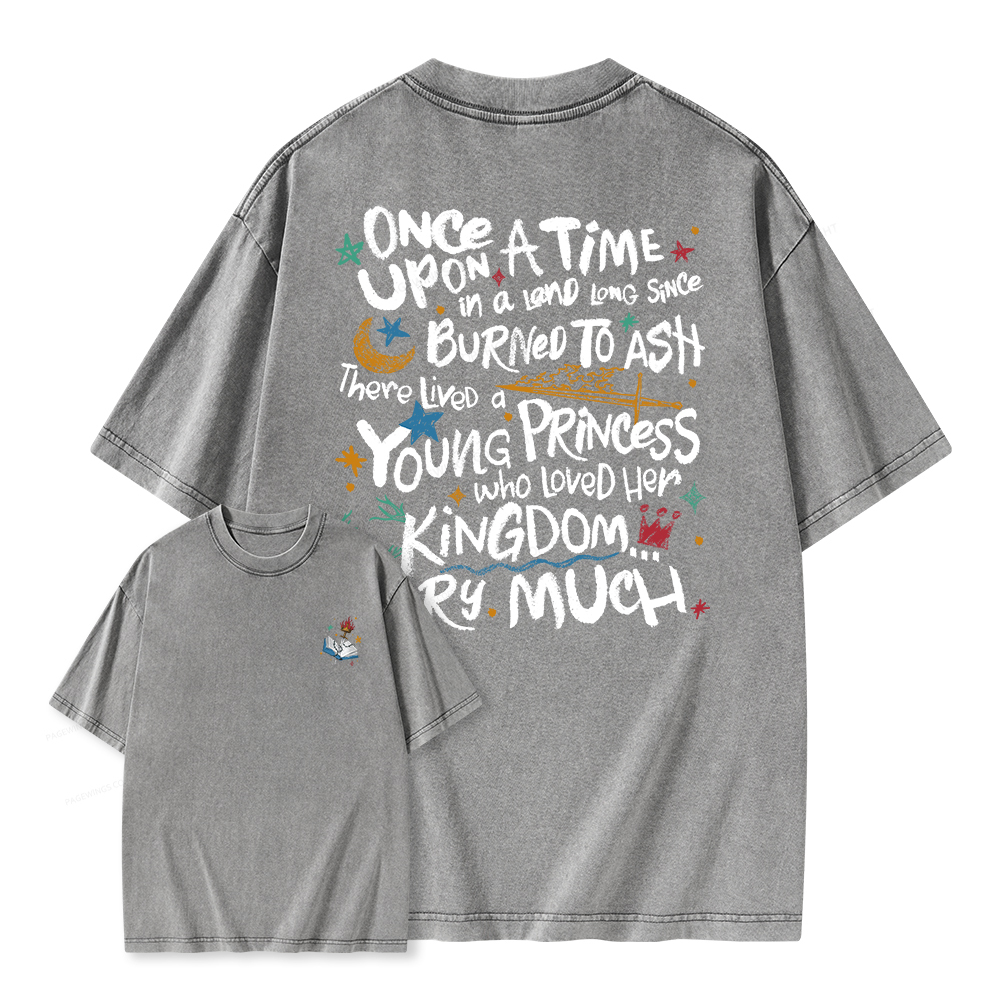 Pagewings Once Upon A Time Unisex Washed T-shirt