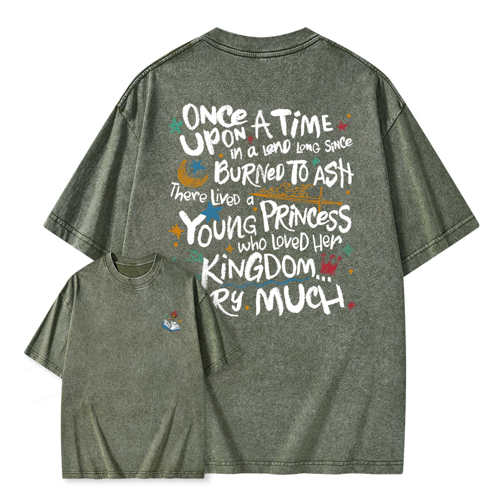 Pagewings Once Upon A Time Unisex Washed T-shirt