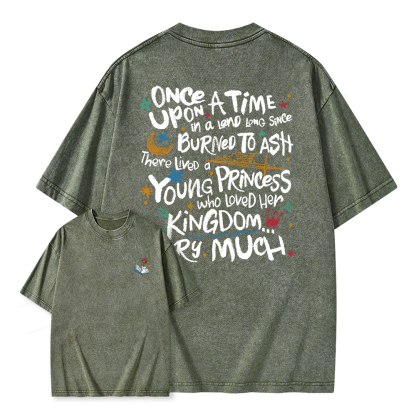 Pagewings Once Upon A Time Unisex Washed T-shirt