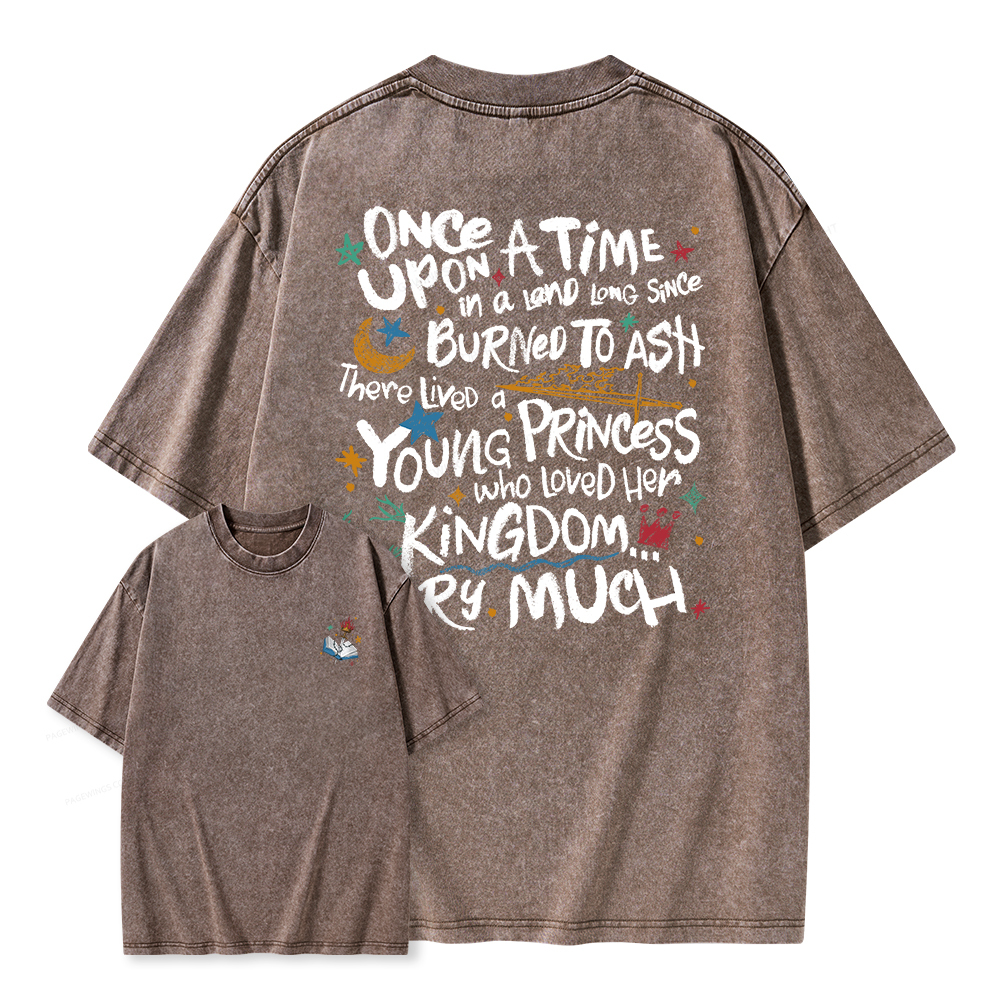 Pagewings Once Upon A Time Unisex Washed T-shirt