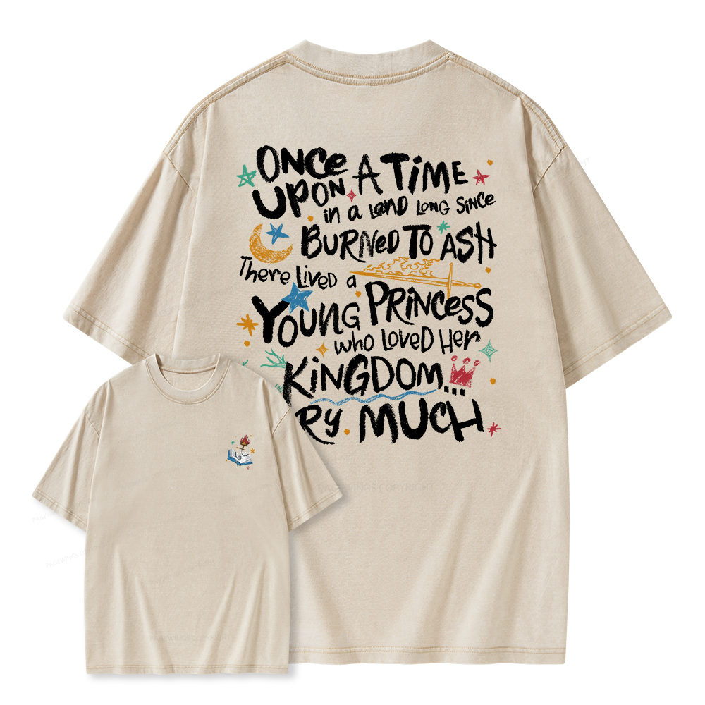 Pagewings Once Upon A Time Unisex Washed T-shirt