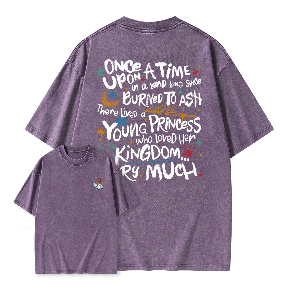 Pagewings Once Upon A Time Unisex Washed T-shirt