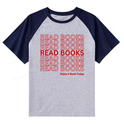 Pagewings Read Books Librarian Raglan T-shirt