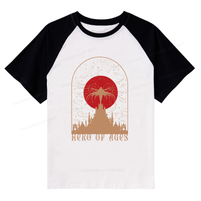 Pagewings Mist Bookish Raglan T-shirt