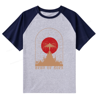 Pagewings Mist Bookish Raglan T-shirt