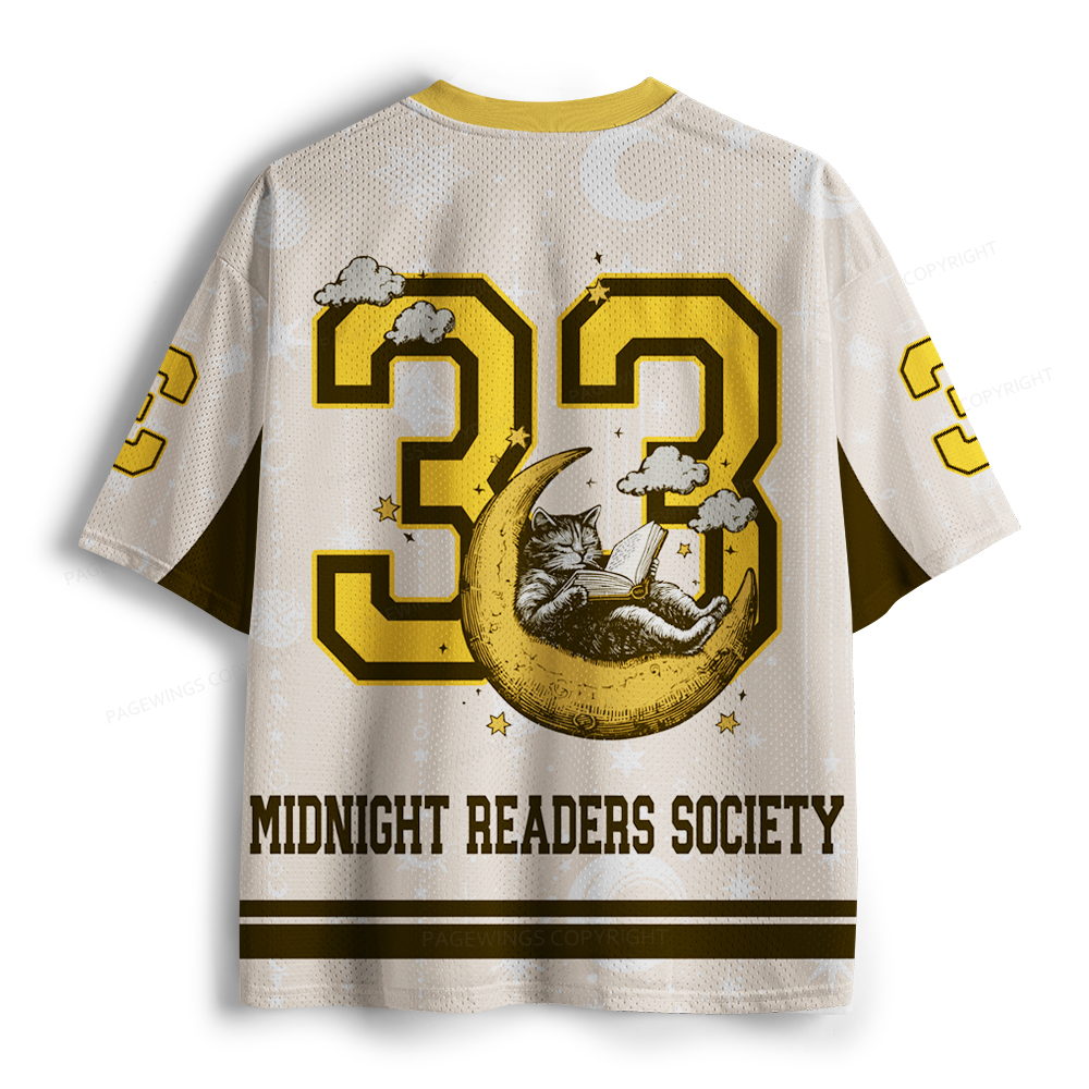 Pagewings Midnight Readers Society Unisex Mesh Jersey