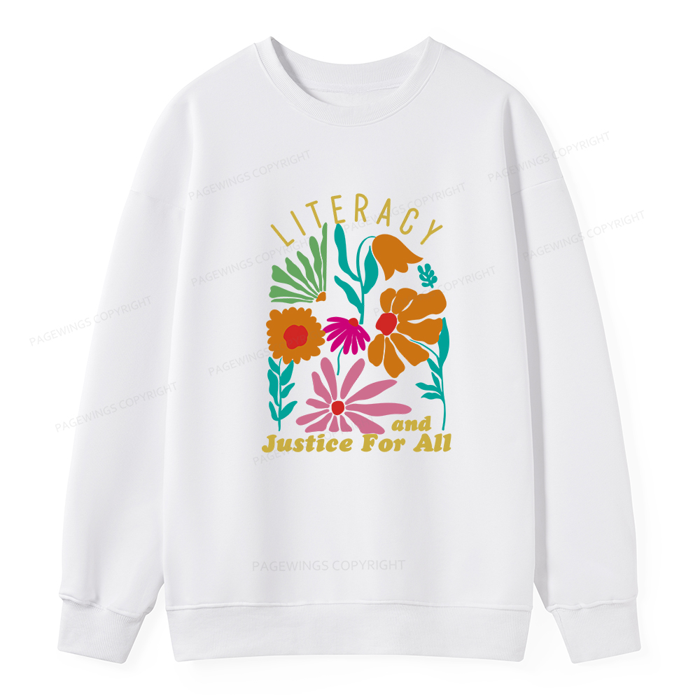 Pagewings Literacy And Justice Unisex Classic Sweatshirt