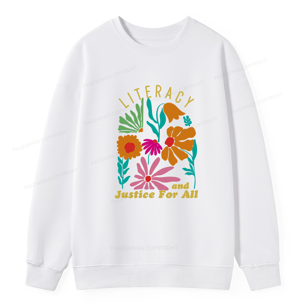 Pagewings Literacy And Justice Unisex Classic Sweatshirt