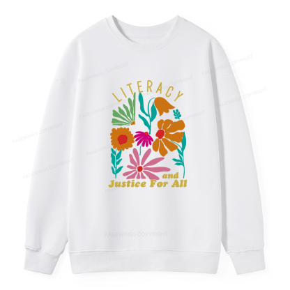 Pagewings Literacy And Justice Unisex Classic Sweatshirt