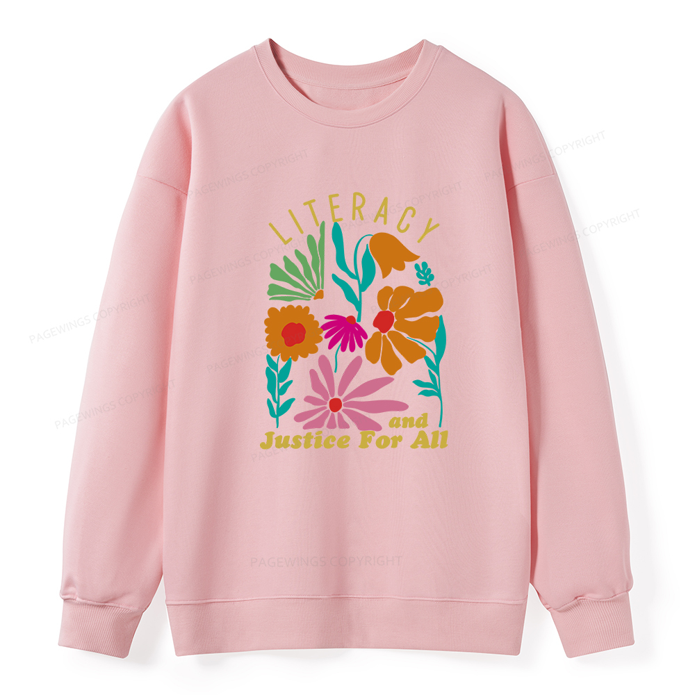 Pagewings Literacy And Justice Unisex Classic Sweatshirt