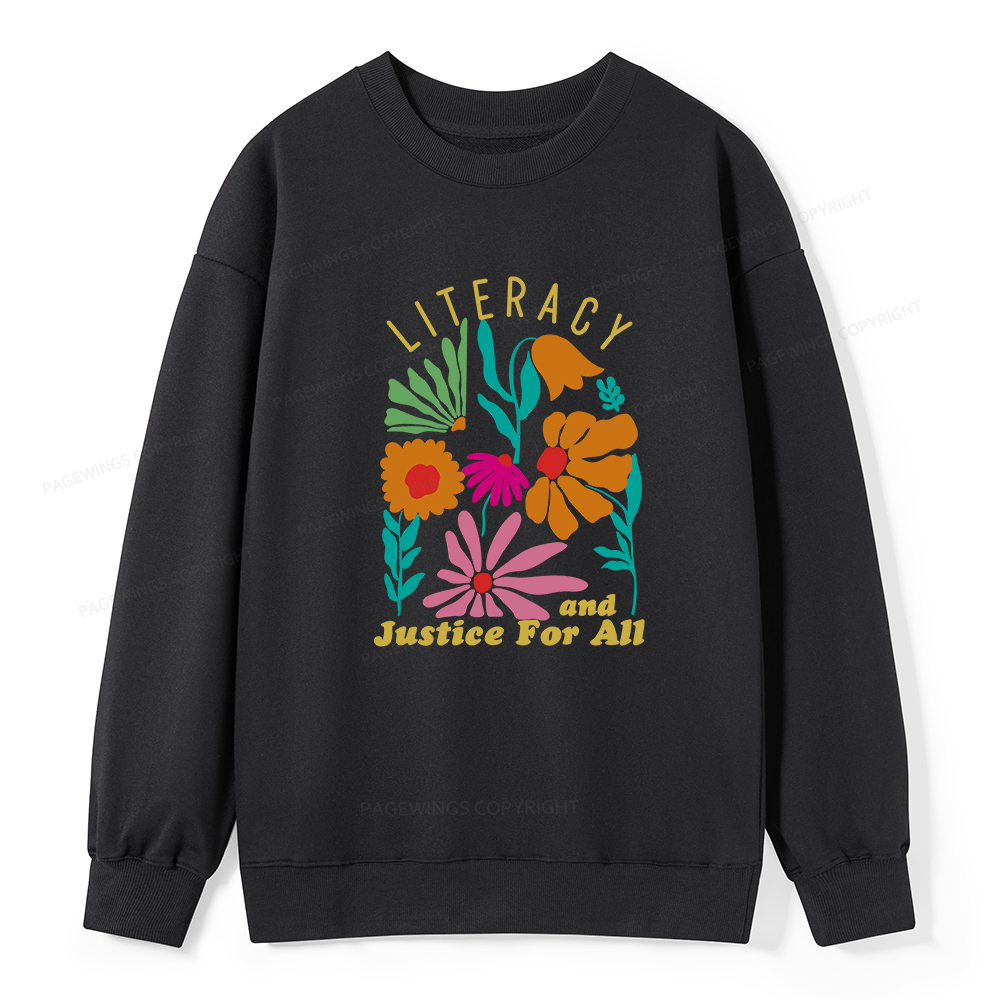 Pagewings Literacy And Justice Unisex Classic Sweatshirt