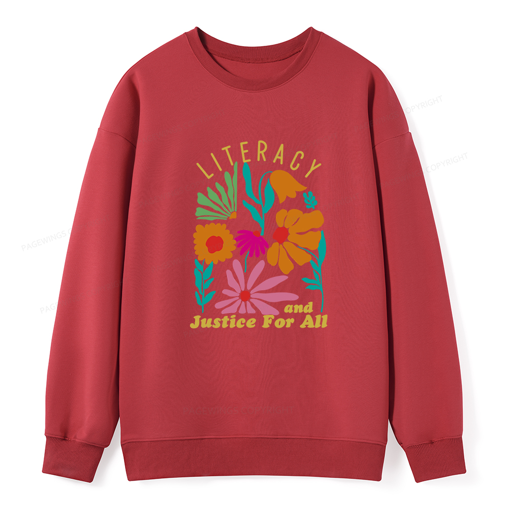 Pagewings Literacy And Justice Unisex Classic Sweatshirt