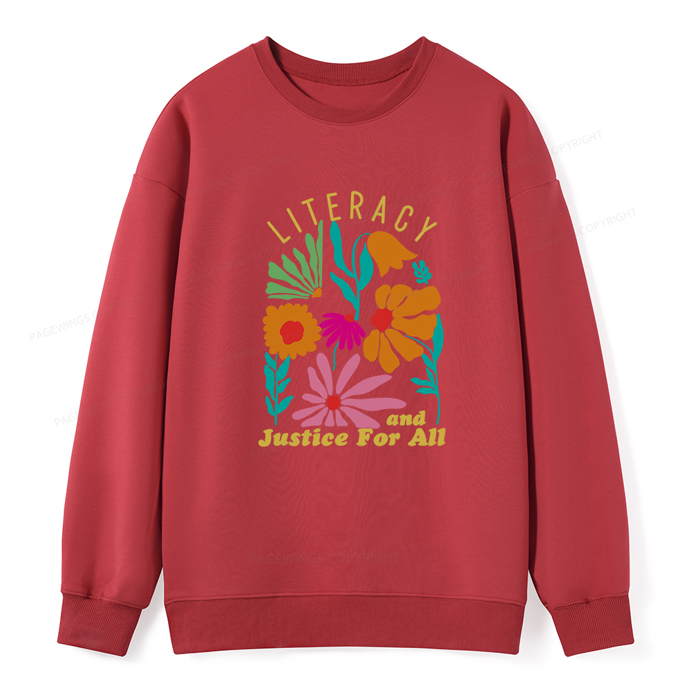 Pagewings Literacy And Justice Unisex Classic Sweatshirt