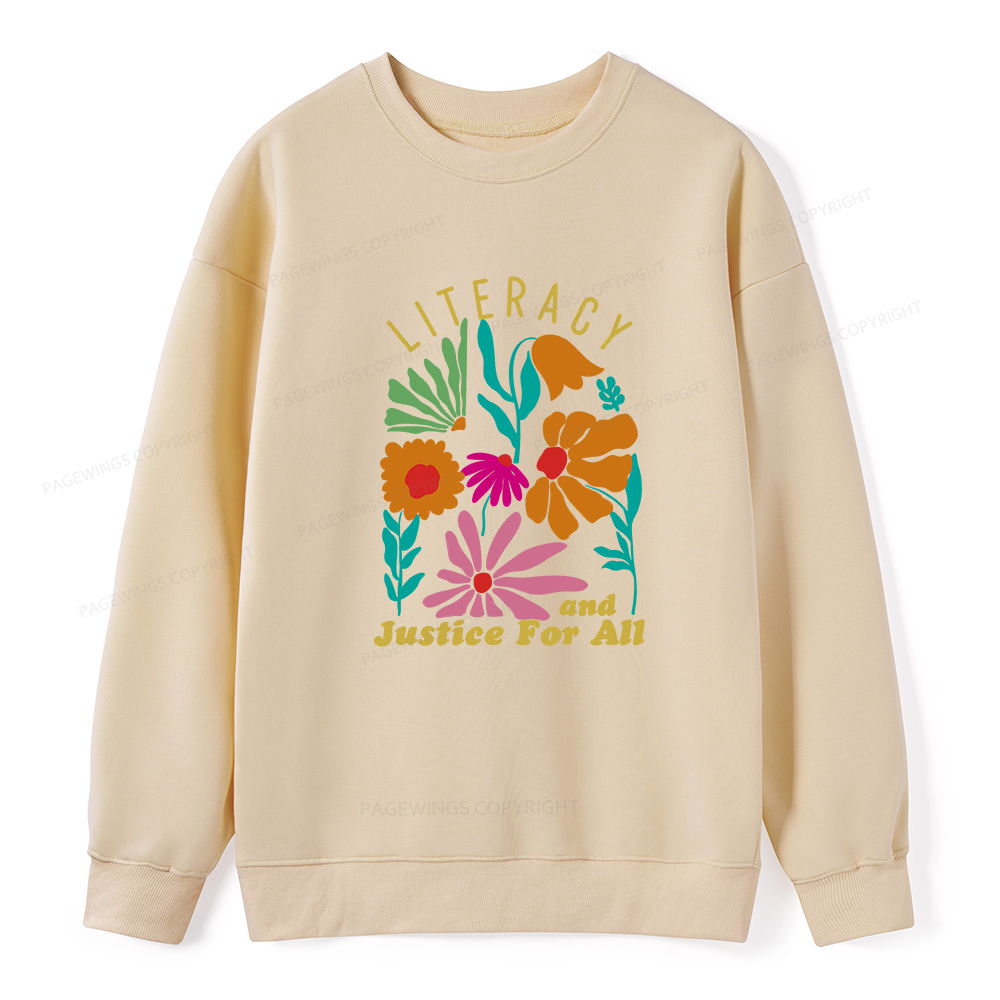 Pagewings Literacy And Justice Unisex Classic Sweatshirt