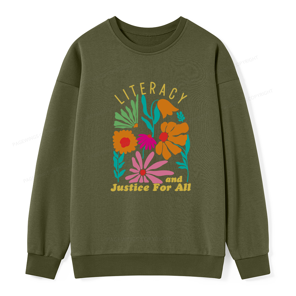 Pagewings Literacy And Justice Unisex Classic Sweatshirt
