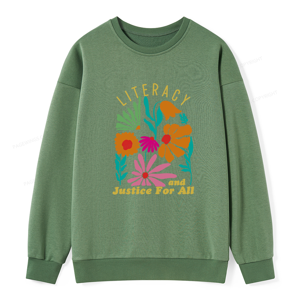 Pagewings Literacy And Justice Unisex Classic Sweatshirt