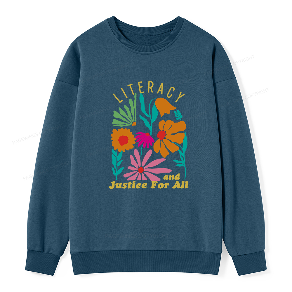 Pagewings Literacy And Justice Unisex Classic Sweatshirt