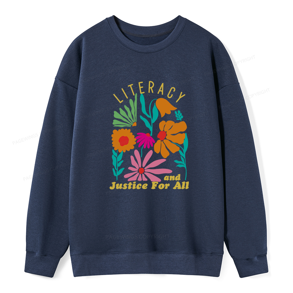 Pagewings Literacy And Justice Unisex Classic Sweatshirt