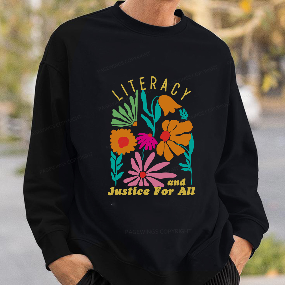 Pagewings Literacy And Justice Unisex Classic Sweatshirt