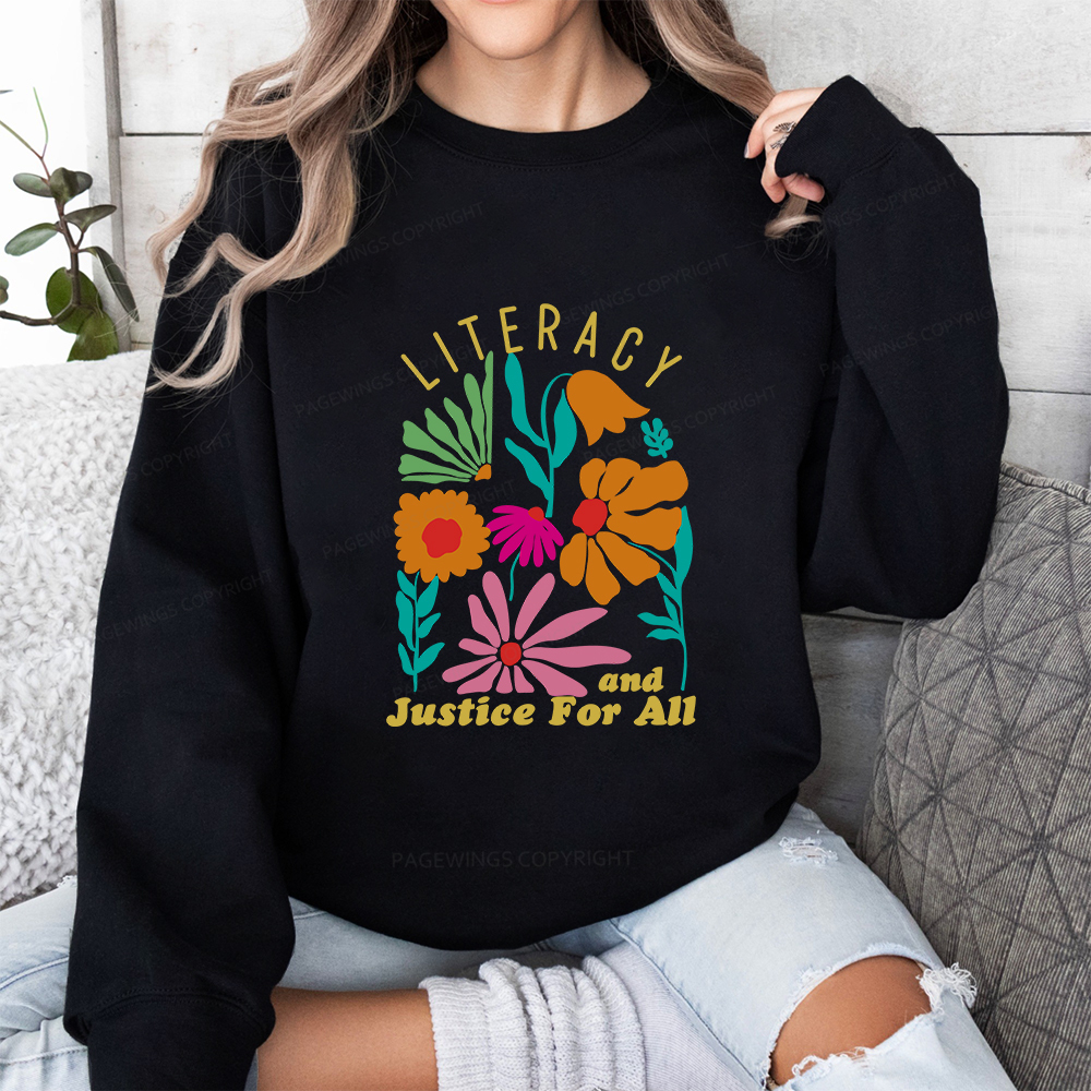 Pagewings Literacy And Justice Unisex Classic Sweatshirt