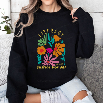 Pagewings Literacy And Justice Unisex Classic Sweatshirt