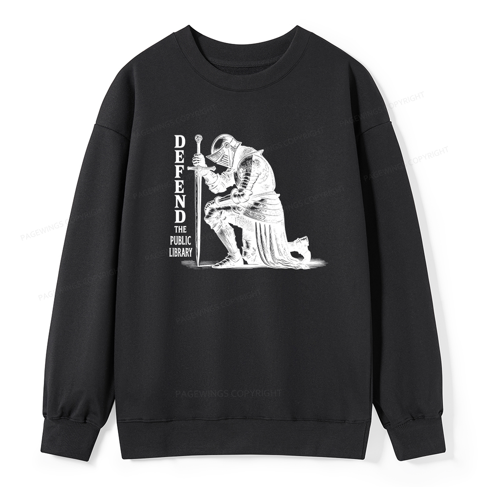 Pagewings Defend the Public Library Unisex Classic Sweatshirt