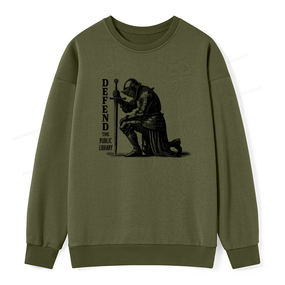 Pagewings Defend the Public Library Unisex Classic Sweatshirt