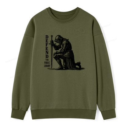 Pagewings Defend the Public Library Unisex Classic Sweatshirt