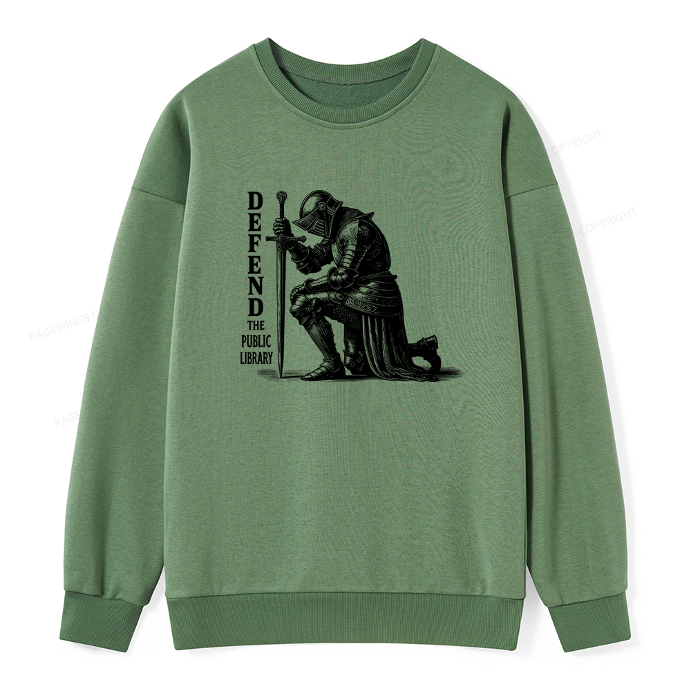 Pagewings Defend the Public Library Unisex Classic Sweatshirt