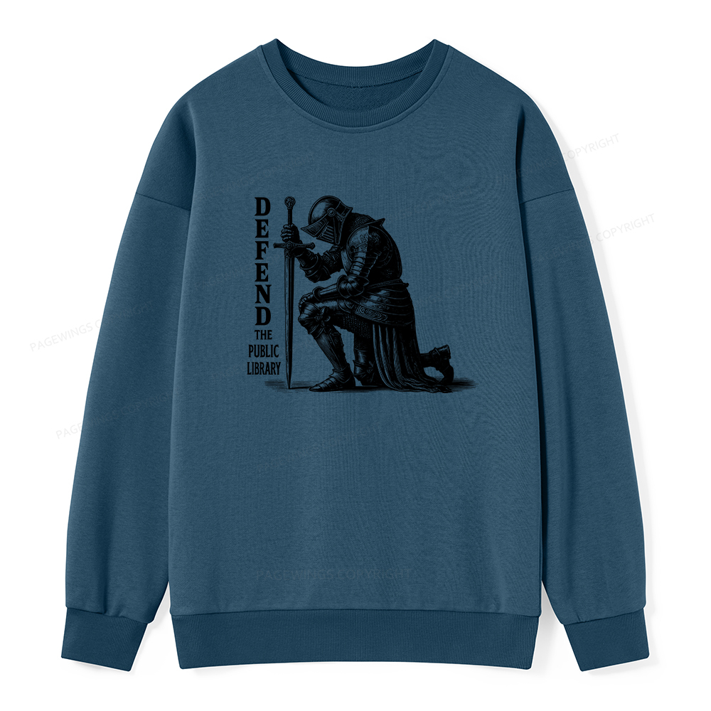 Pagewings Defend the Public Library Unisex Classic Sweatshirt