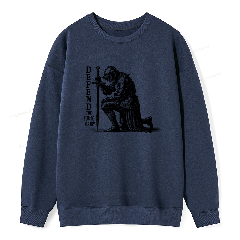 Pagewings Defend the Public Library Unisex Classic Sweatshirt