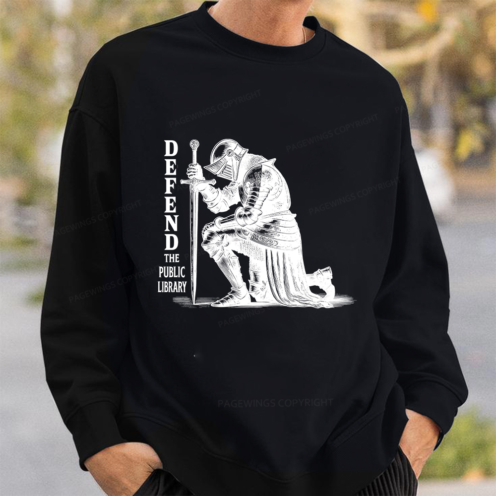 Pagewings Defend the Public Library Unisex Classic Sweatshirt