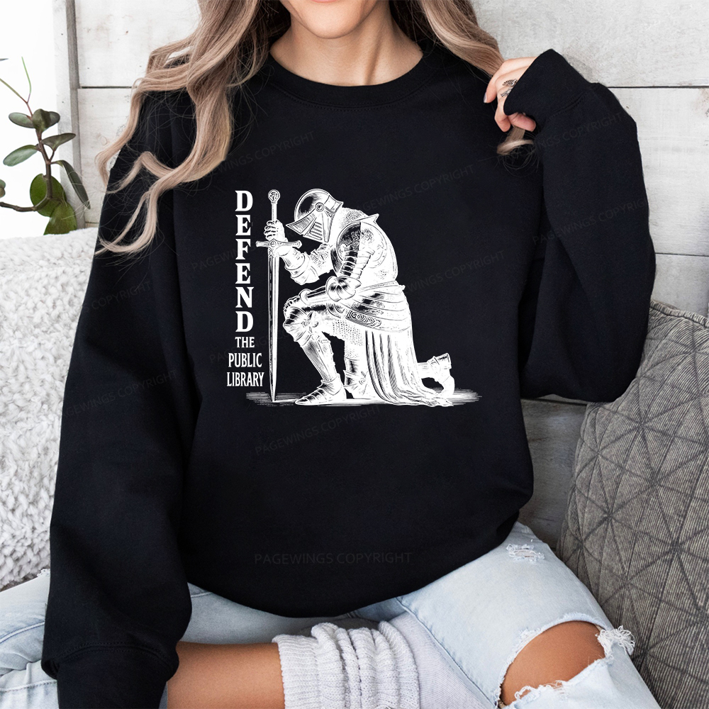 Pagewings Defend the Public Library Unisex Classic Sweatshirt