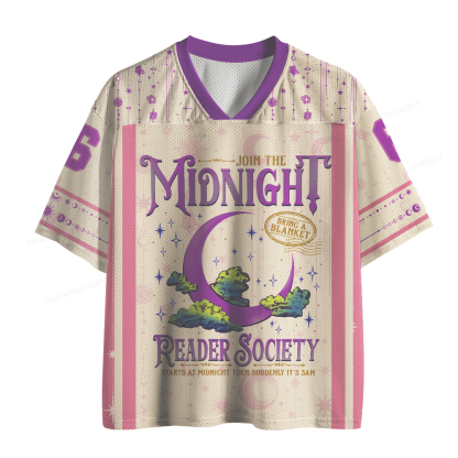 Pagewings Join The Midnight Reader Society Unisex Mesh Jersey