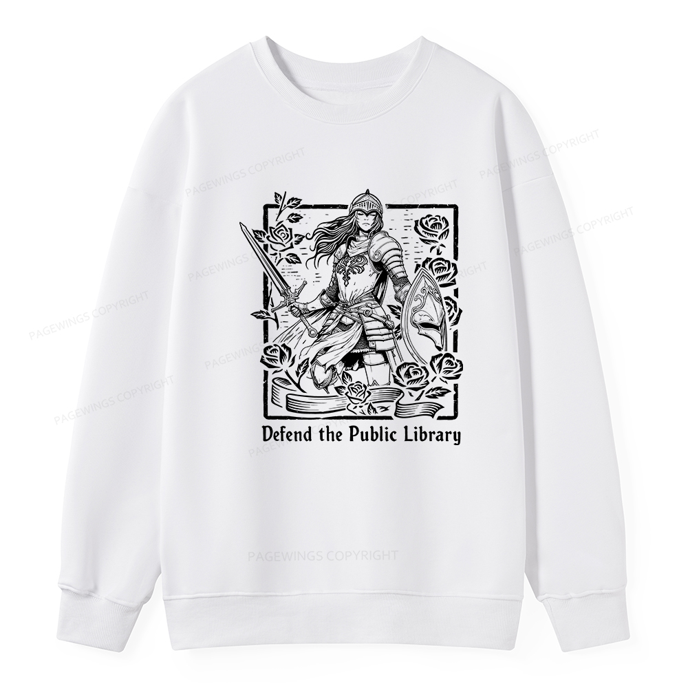 Pagewings Defend The Public Library Unisex Classic Sweatshirt
