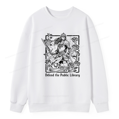 Pagewings Defend The Public Library Unisex Classic Sweatshirt