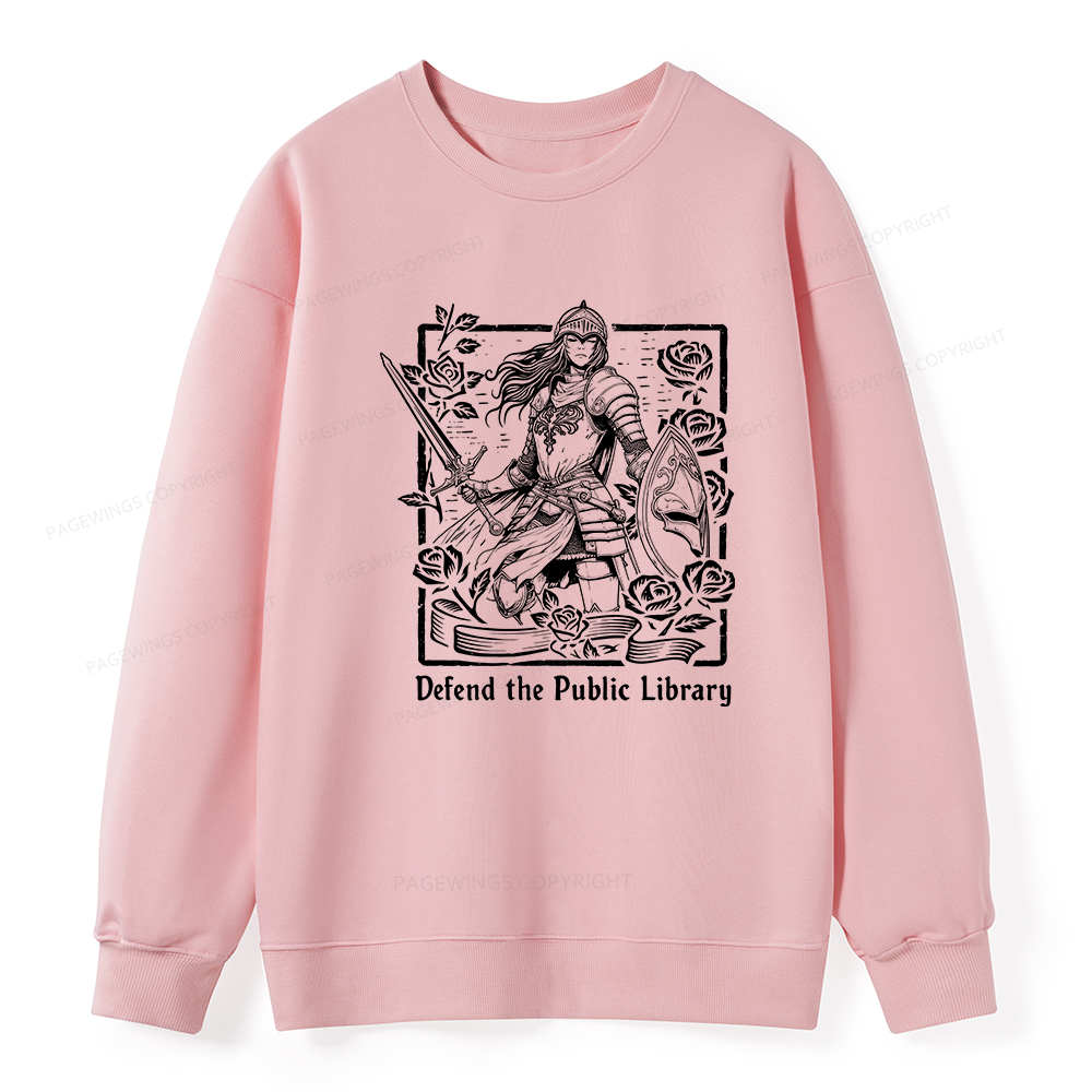 Pagewings Defend The Public Library Unisex Classic Sweatshirt